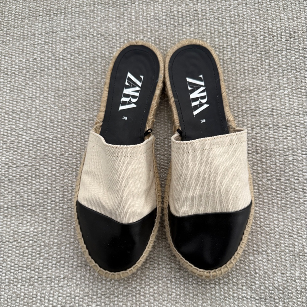 Zara Women's Basic Collection Cap Toe Two-Tone Es… - image 2